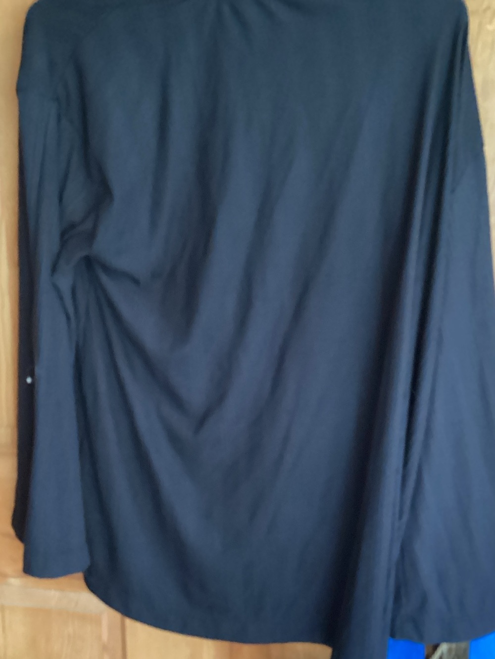 Three Bird Nest Black Ribbed V-Neck Tunic Top - Picture 8 of 9
